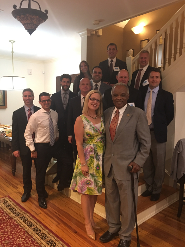 Below, With Rep Kyrsten Sinema and Rep David Scott