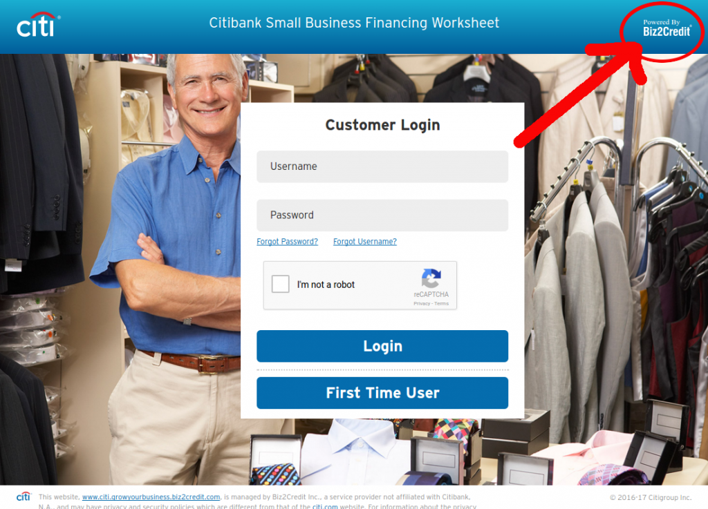 Biz2Credit citibank